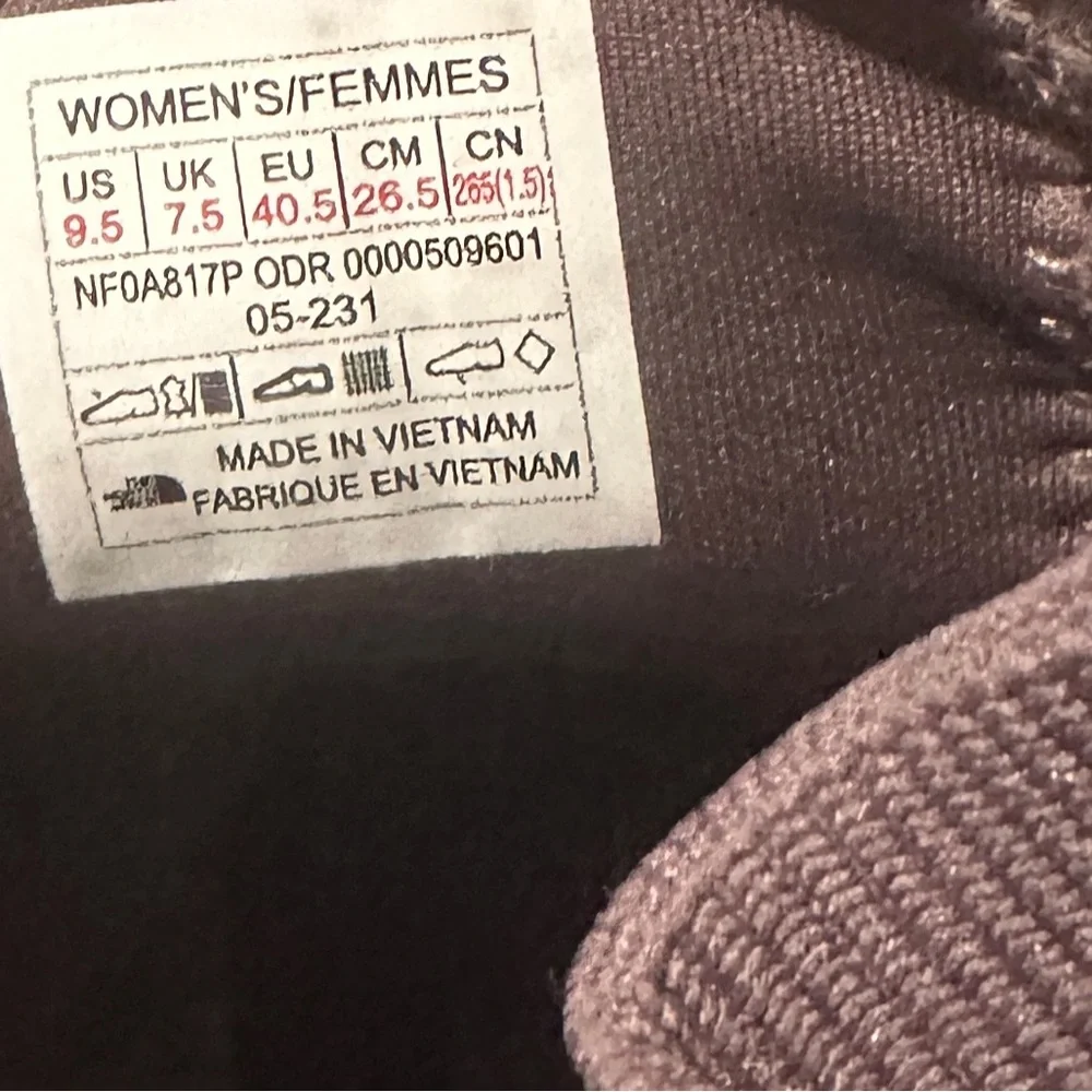 NEW The North Face Women's Halseigh Knit Waterproof Snow Boots Light Mauve - Picture 9 of 9